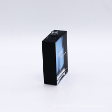 custom design new luxury clear 100ml cosmetic perfume glass bottle square